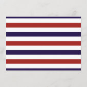 Het Collectie van het Rode en Navy Nautical Anchor Advieskaart (Achterkant)