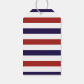Het Collectie van het Rode en Navy Nautical Anchor Cadeaulabel (Achterkant)