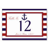 Het Collectie van het Rode en Navy Nautical Anchor Kaart (Achterkant)