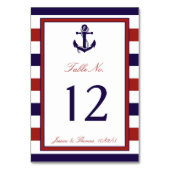 Het Collectie van het Rode en Navy Nautical Anchor Kaart (Voorkant)