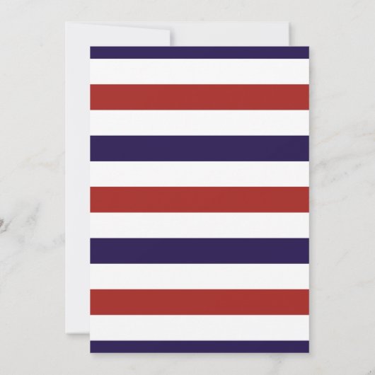 Het Collectie van het Rode en Navy Nautical Anchor Kaart (Achterkant)