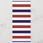 Het Collectie van het Rode en Navy Nautical Anchor Menu (Achterkant)