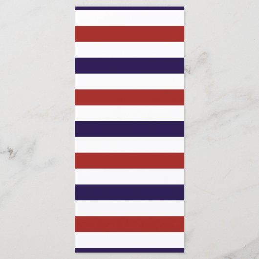 Het Collectie van het Rode en Navy Nautical Anchor Menu (Achterkant)