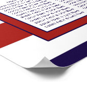 Het Collectie van het Rode en Navy Nautical Anchor Poster (Hoek)