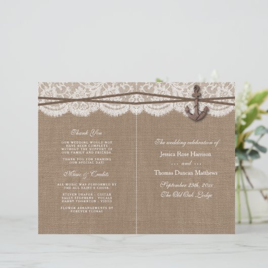 Het Collectie van het Rustische Nautical Anchor We (Staand voorkant)