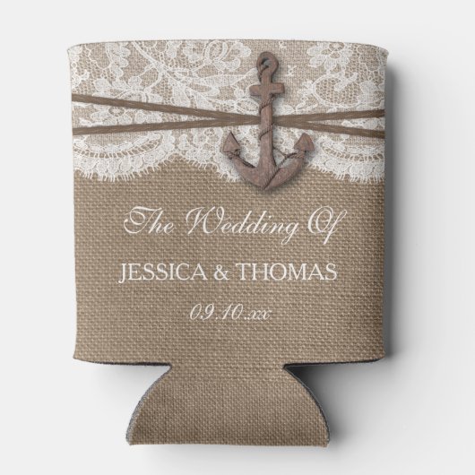 Het Collectie van het Rustische Nautical Anchor We Blikjeskoeler (Achterkant)