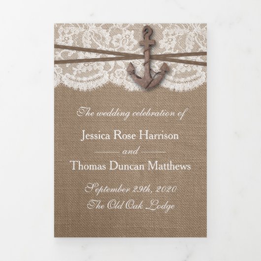 Het Collectie van het Rustische Nautical Anchor We Drieluik Programma (Cover)