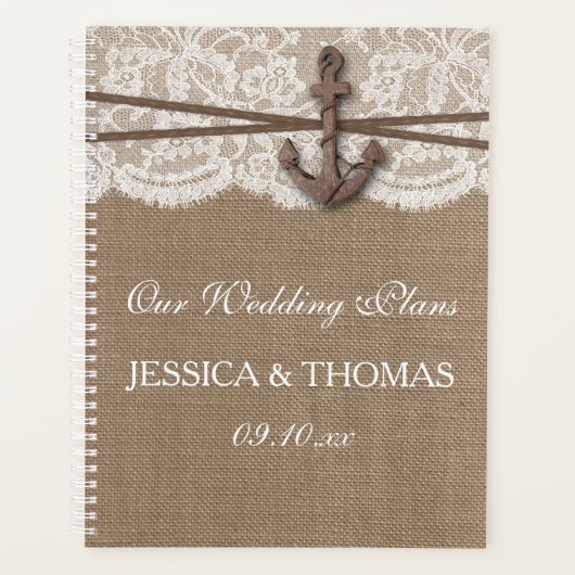 Het Collectie van het Rustische Nautical Anchor We Planner (Voorkant)
