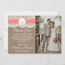 Het Collectie van het strand van de Koraalzandband Bedankkaart