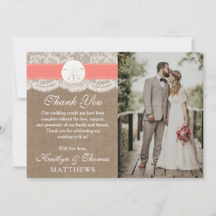 Het Collectie van het strand van de Koraalzandband Bedankkaart