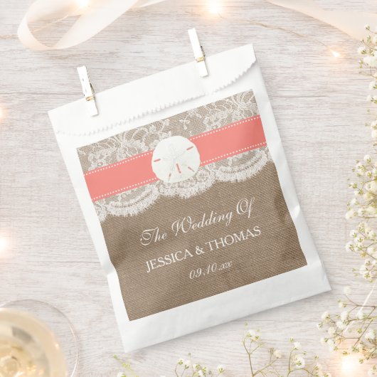 Het Collectie van het strand van de Koraalzandband Bedankzakje (Geknipt)