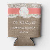 Het Collectie van het strand van de Koraalzandband Blikjeskoeler (Voorkant)