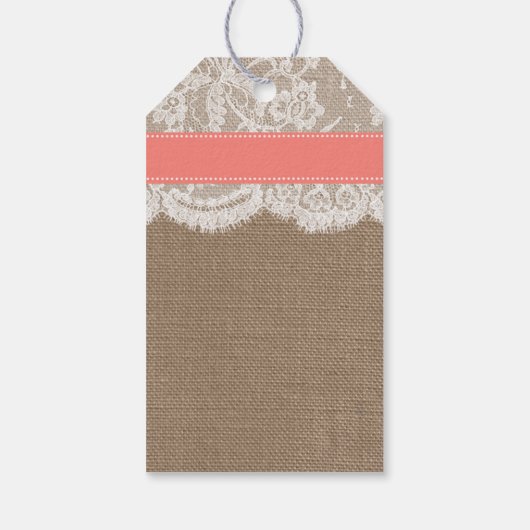 Het Collectie van het strand van de Koraalzandband Cadeaulabel (Achterkant)