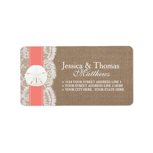 Het Collectie van het strand van de Koraalzandband Etiket (Voorkant)