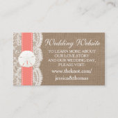 Het Collectie van het strand van de Koraalzandband Informatiekaartje (Voorkant)