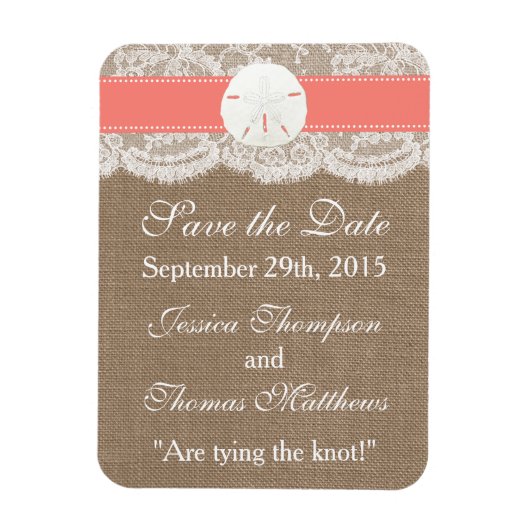 Het Collectie van het strand van de Koraalzandband Magneet (Verticaal)