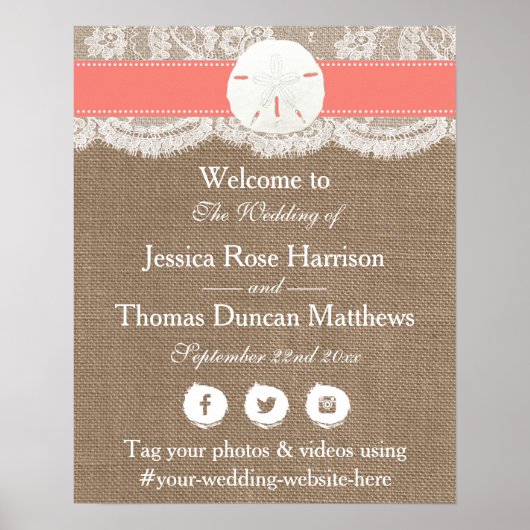 Het Collectie van het strand van de Koraalzandband Poster (Voorkant)