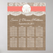 Het Collectie van het strand van de Koraalzandband Poster (Voorkant)