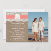 Het Collectie van het strand van de Koraalzandband Save The Date (Voorkant)