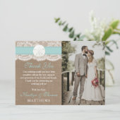 Het Collectie van het strand van Turquoise Sand Do Bedankkaart (Staand voorkant)