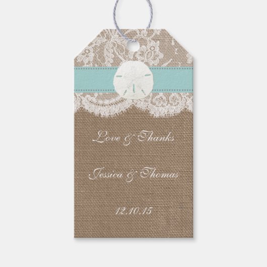 Het Collectie van het strand van Turquoise Sand Do Cadeaulabel (Voorkant)