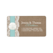 Het Collectie van het strand van Turquoise Sand Do Etiket (Voorkant)