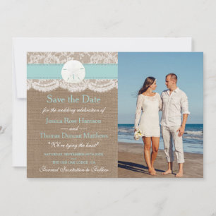 Het Collectie van het strand van Turquoise Sand Do Save The Date