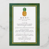 Het Collectie van het tropische ananashuwelijk is  Folie Uitnodiging (Voorkant)