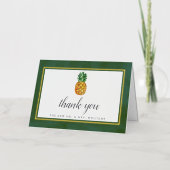 Het Collectie van het tropische ananashuwelijk is  Folie Wenskaart (Voorkant)