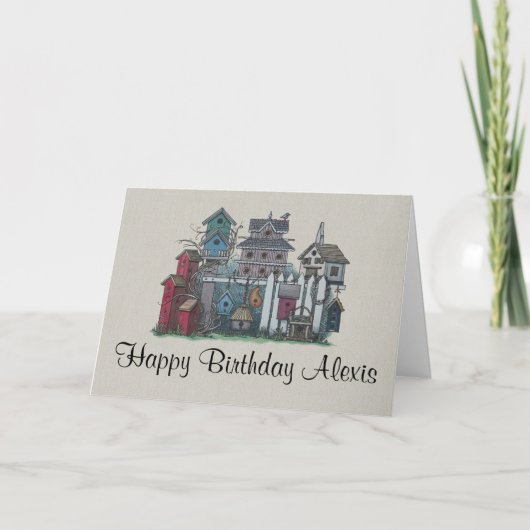 Het Collectie van het vogelhuis Kaart (Voorkant)