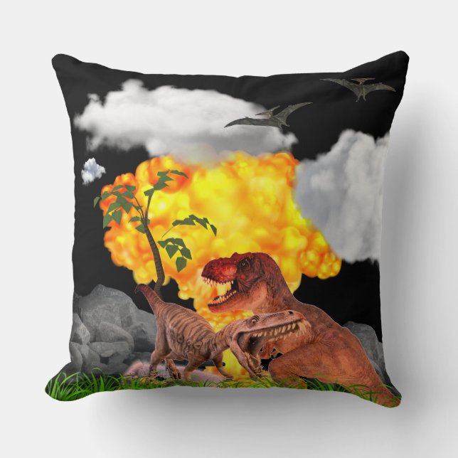 Het Collectie van Jace Dinosaur Pillow Little Boy  Kussen (Voorkant)