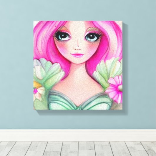 Het Collectie van Princess Canvas Afdruk (Insitu (Houten vloer))