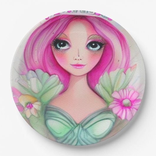 Het Collectie van Princess Papieren Bordje (Voorkant)