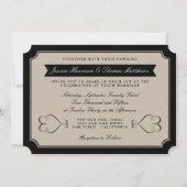 Het Collectie Vintage Wedding Kaart (Voorkant)