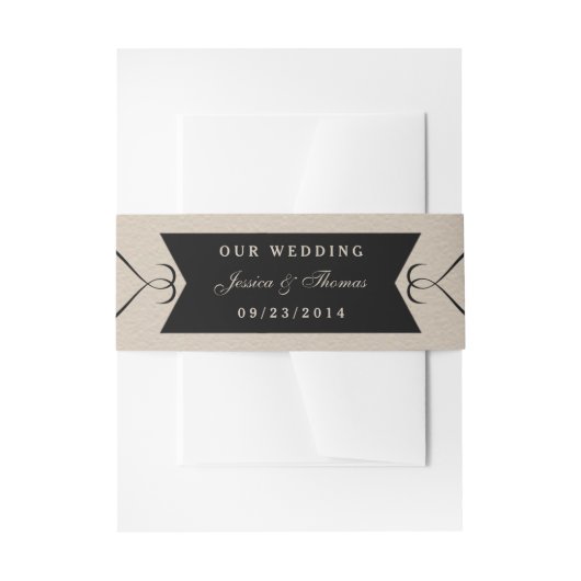 Het Collectie Vintage Wedding Uitnodigingen Wikkel (Voorkant Voorbeeld)