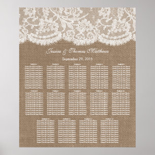 Het Collectie voor de zitplaats van het Burlap- en Poster