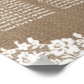 Het Collectie voor de zitplaats van het Burlap- en Poster (Hoek)