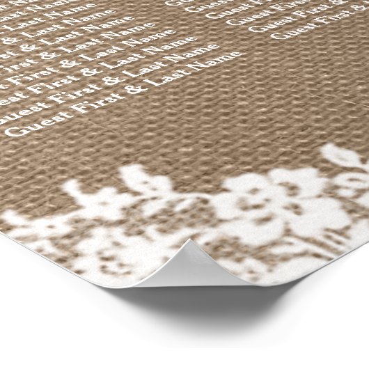 Het Collectie voor de zitplaats van het Burlap- en Poster (Hoek)