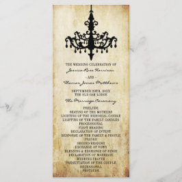 Het  Collectie voor het weduwschap Programmakaart