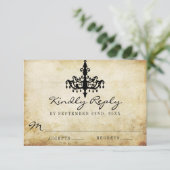 Het Collectie voor het weduwschap RSVP Kaartje (Staand voorkant)