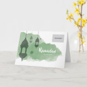 Het Collectieve Groene Wenskaart van de Ramadan - Kaart (Gele Bloem)