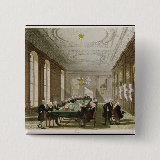 Het College van Artsen Vierkante Button 5,1 Cm (Voorkant)