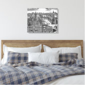 Het College van Glasgow, uit 'Theatrum' Canvas Afdruk (Insitu (Slaapkamer))