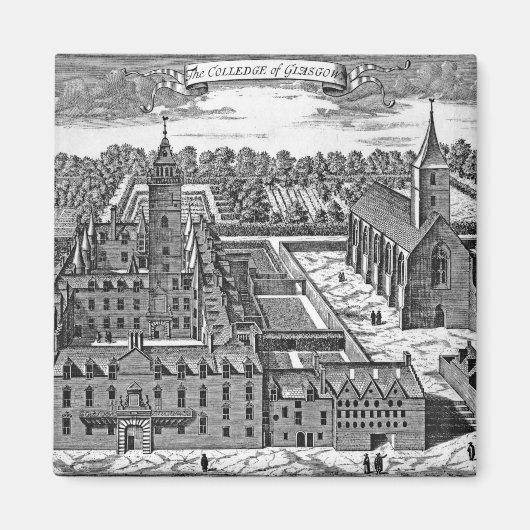 Het College van Glasgow, uit 'Theatrum' Magneet (Voorkant)