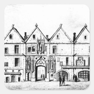Het College van Navarra in 1440 Vierkante Sticker