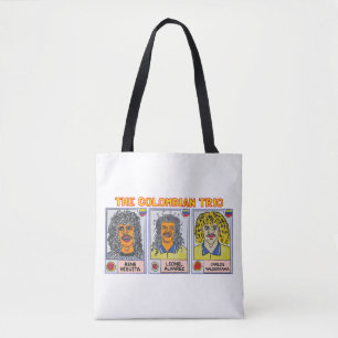 Het Colombiaanse trio Higuita, Valderrama, Alvarez Tote Bag
