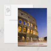 het Colosseum ampitheater 's nachts verlicht Briefkaart (Voorkant / Achterkant)