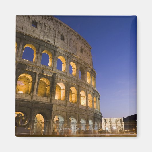 het Colosseum ampitheater 's nachts verlicht Magneet (Voorkant)