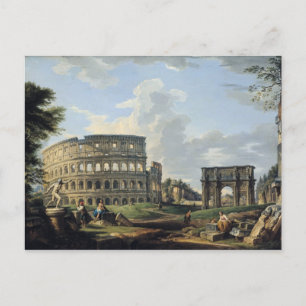 Het Colosseum en de Arch of Constantine Briefkaart
