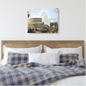 Het Colosseum en de Arch of Constantine Canvas Afdruk (Insitu (Slaapkamer))